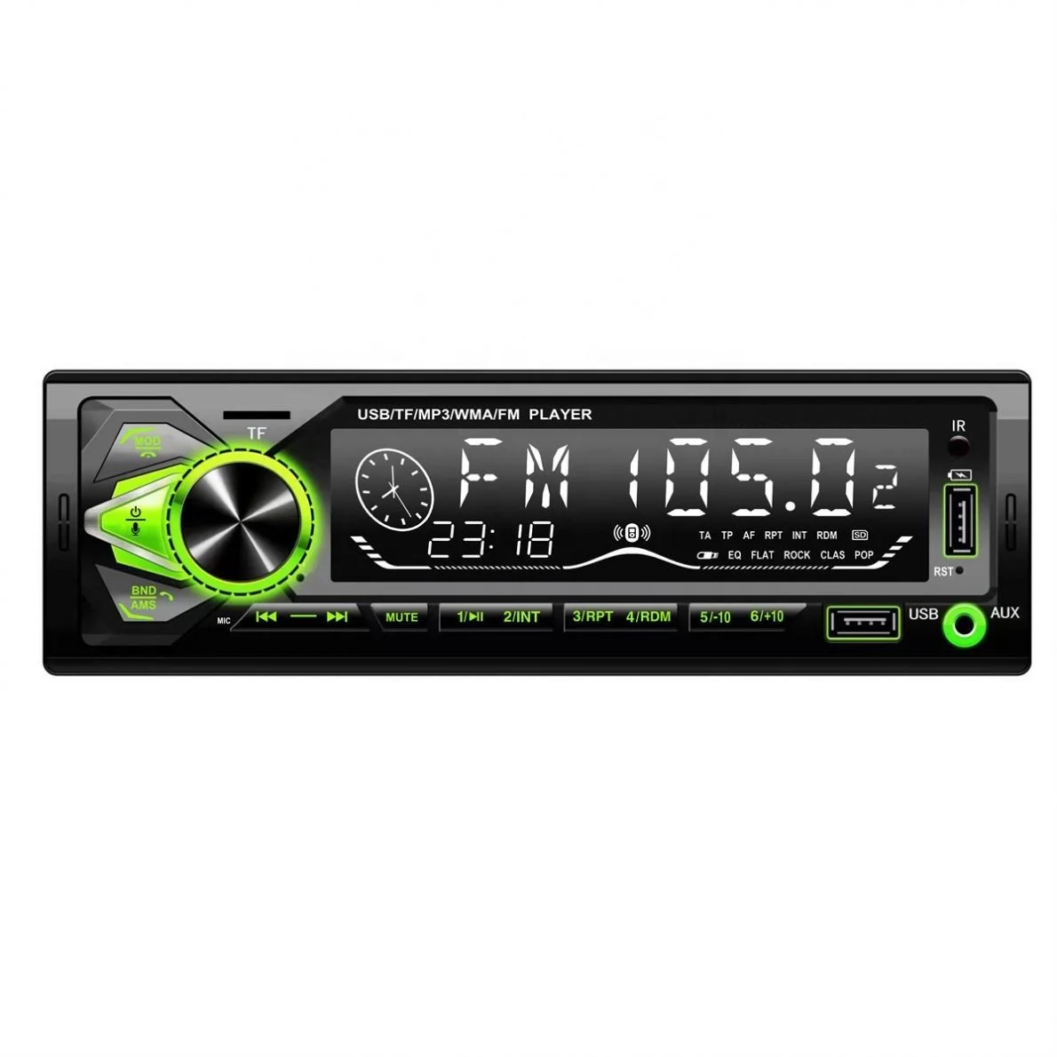 2023 High Quality Big Screen 6rca Subwoofer Output Dsp Car Receiver With Hands Free Fast 2.1a Charging 2usb Slot