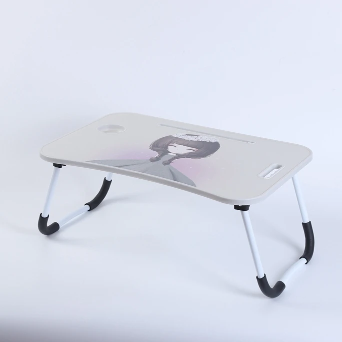 Factory small adjustable stable laptop table portable study desk folding