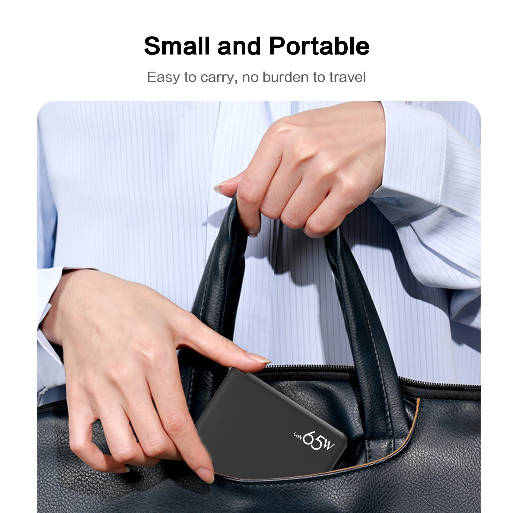 5 in 1 Docking Station USB C PD QC Fast Charger GaN Type-C HDMI USB3.0 RJ45 65W GaN Wall Charger Power Hub