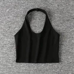 Женский жилет, укороченный топ, Женская Повседневная футболка, сексуальная майка, Женские Дышащие майки для фитнеса