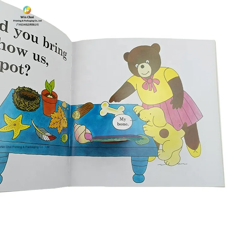 RTS softcover opp lamination 3d pop up English book printing for children 5 to 7