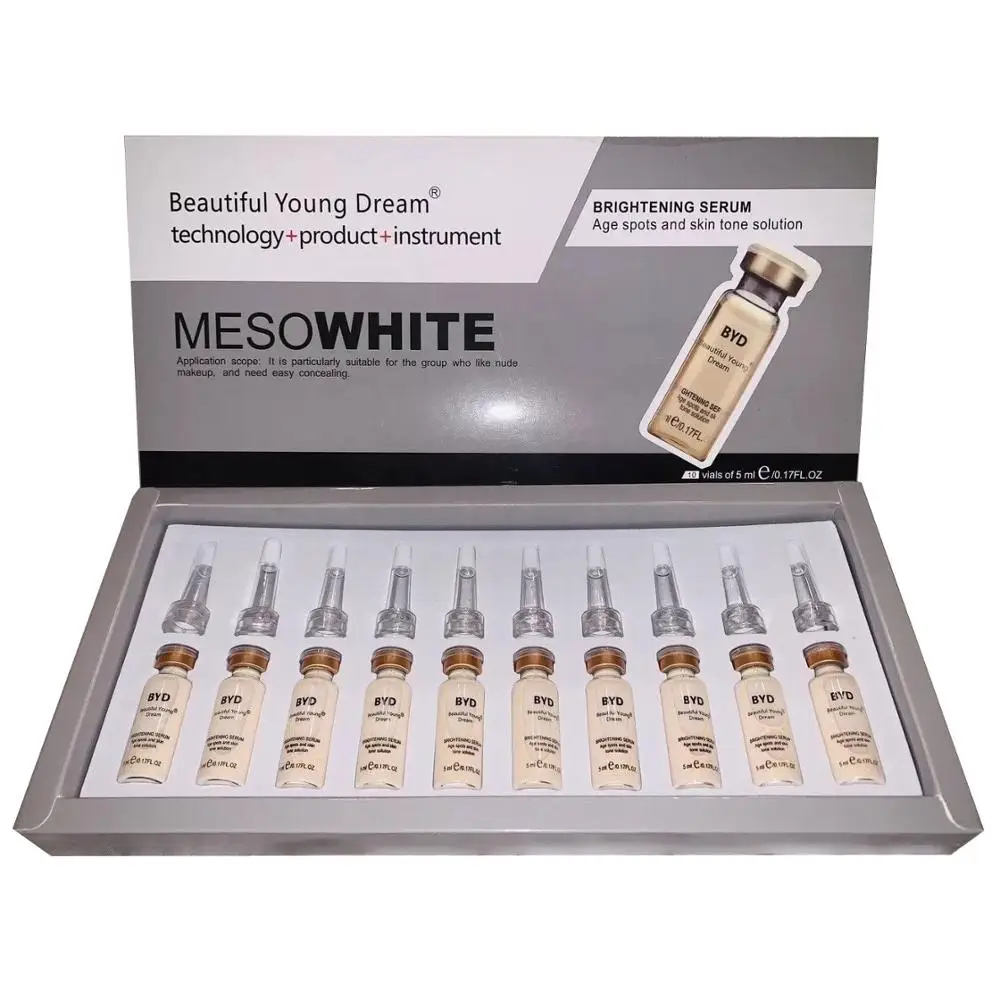 Best selling Permanent meso glow face cream Make Up Beauty Liquid foundation  skin whitening Brightening meso white glow Serum