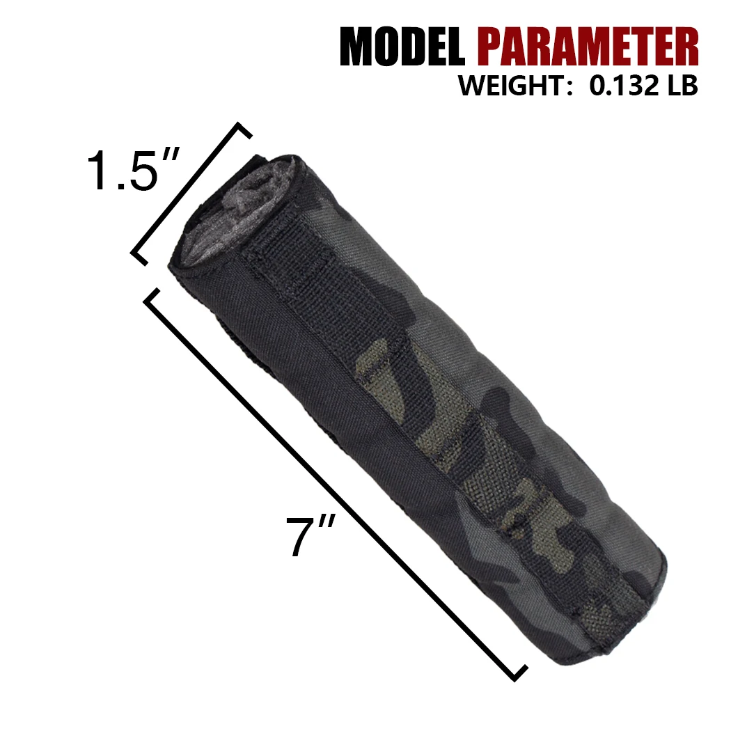 IDOGEAR Outdoor 18Cm Tactical Suppressor Silencer 500D Nylon MUlticam Camouflage Silencer Protection Cover