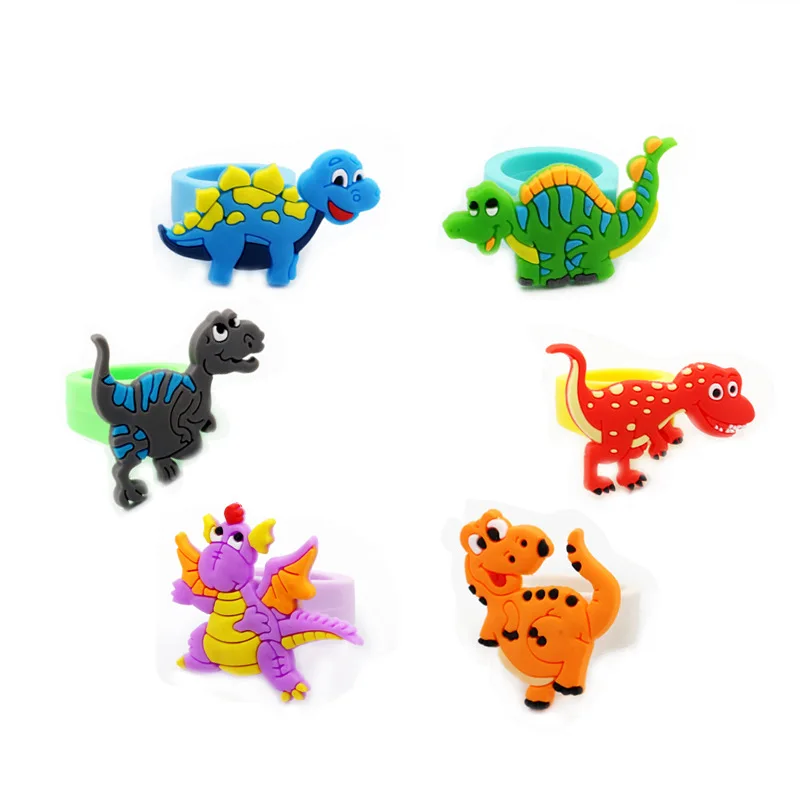Kids Girls PVC Cute Mermaid Ring Silicone Rings Large Medium Small Size Available Various Style to Choose