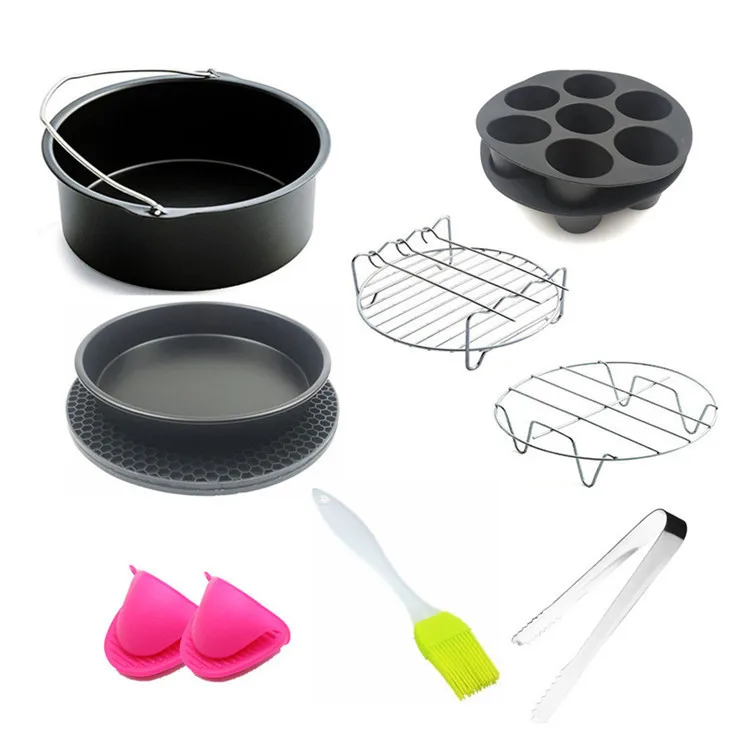 Bpa Free Airfryer Baking Bakeware Non-Stick Coating Air Fryer Accessories Sets