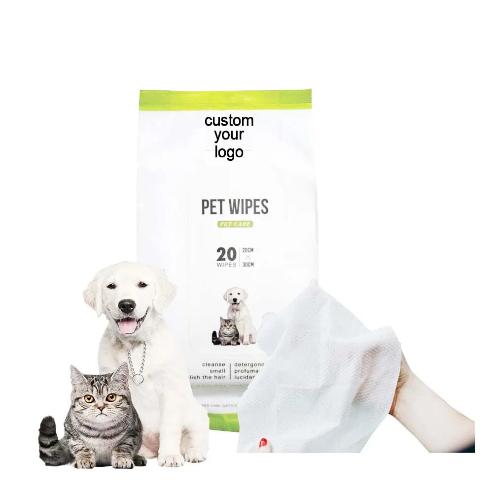 Pet Care Sanitary Cleaning Wet Wipes Dog Cat 80pcs 100pcs Wet Wipes