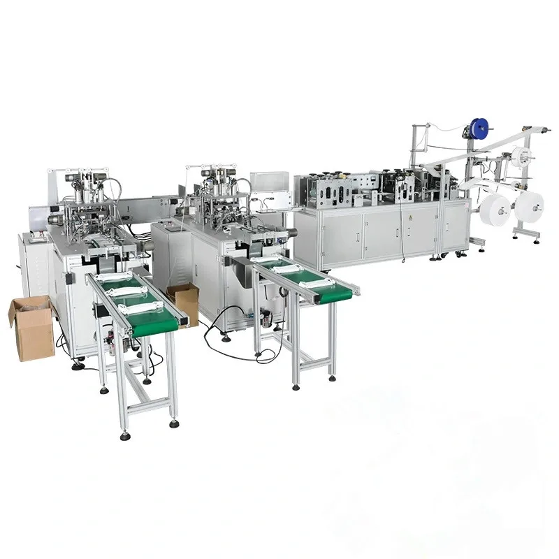 Automatic nonwoven medical 3 ply inner loop mask machine 3ply face mask making machine