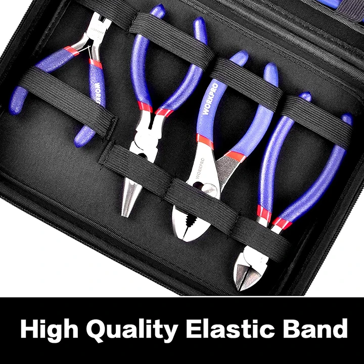 Plier Sets Storage Case for Groove Joint Long Nose Slip Joint Diagonal Linesman Wrench Organizer Case