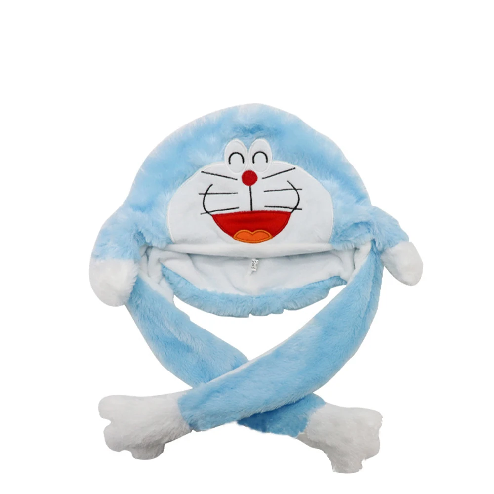 High Quality Animal Graphic Style Cute Winter Fleece Bunny Hat With Moving Ears For Kids Adults