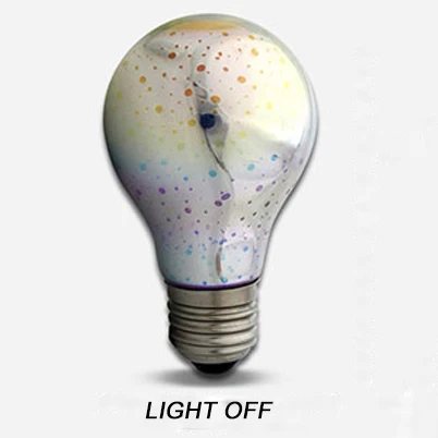 Декоративные винтажные светодиодные лампы фейерверк 110 в 240 В A19 4 Вт 3D Светодиодная лампа фейерверк