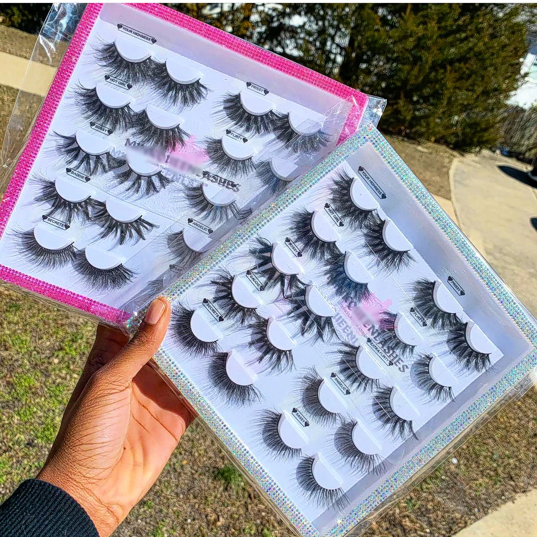 Lashes3d оптовый поставщик 25 м пушистые настоящие норковые ресницы полосы 100% натуральная норковая книжка