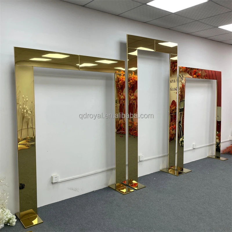 Wholesale Semi-Circular Iron Arch Wedding Shelf Circular Arc Door Active Corridor Background Metal Material