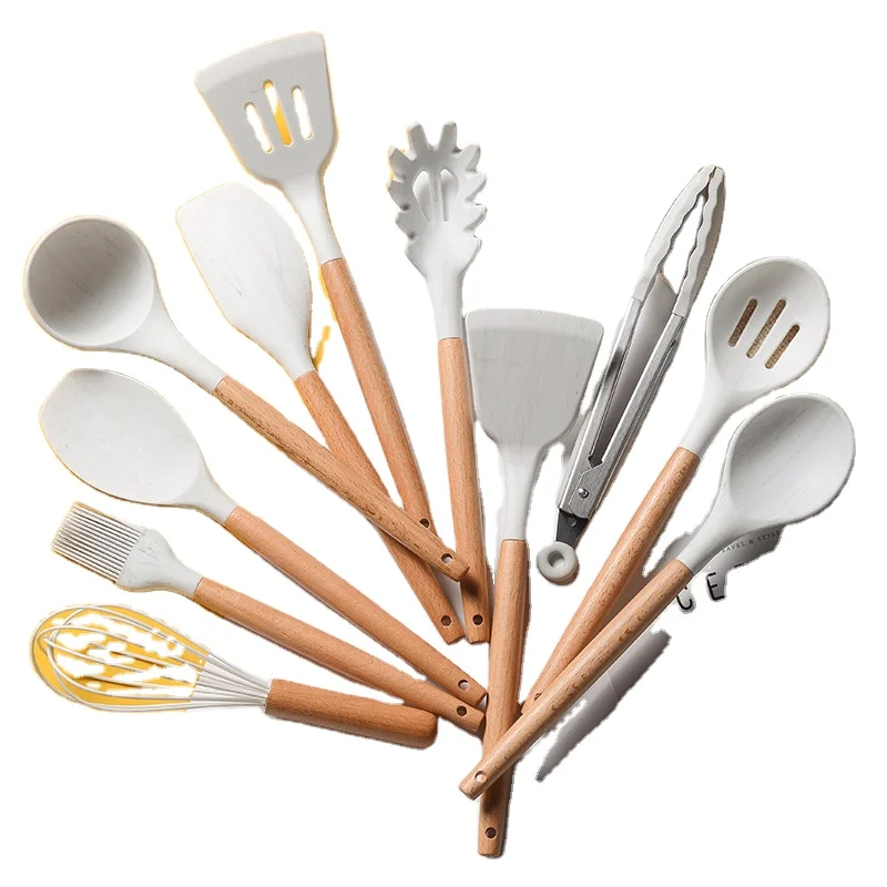  Popular Hot Selling Home Supplies 11pieces in 1set Silicone Kitchen Cooking Utensil