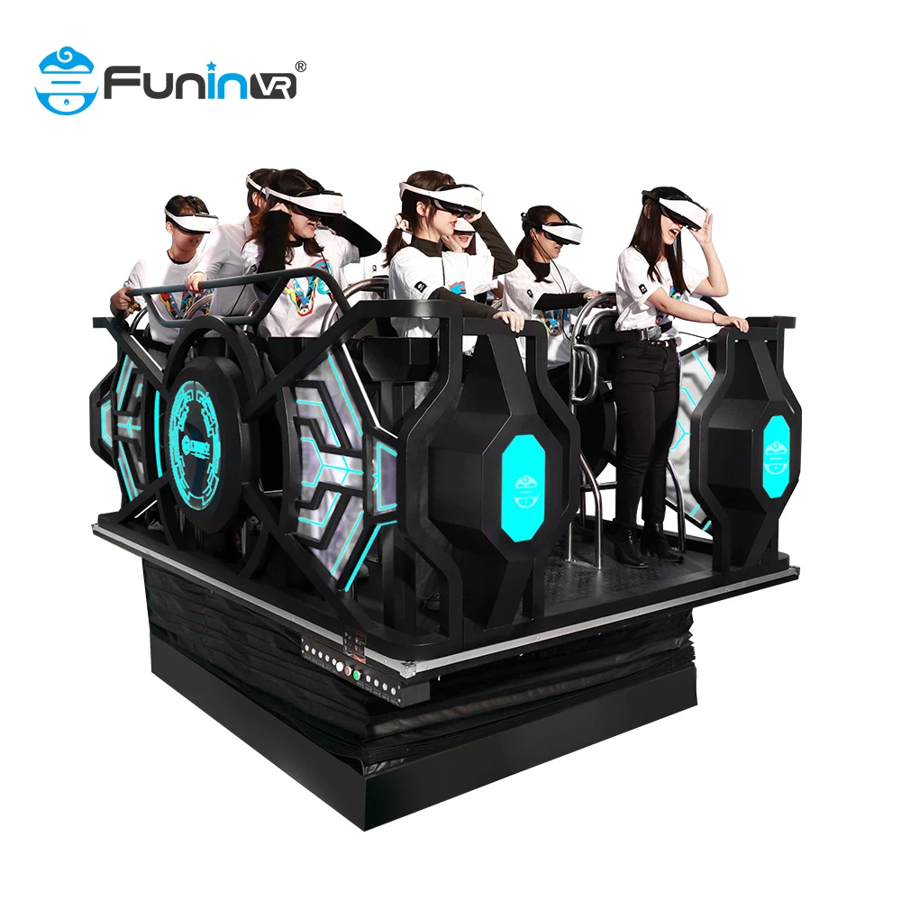 Funin Vr Theme Park Real Virtual 360 Rotating Fli Adventure Machine The Earthquake Simulator Amusement Ride For Sale 9 Players