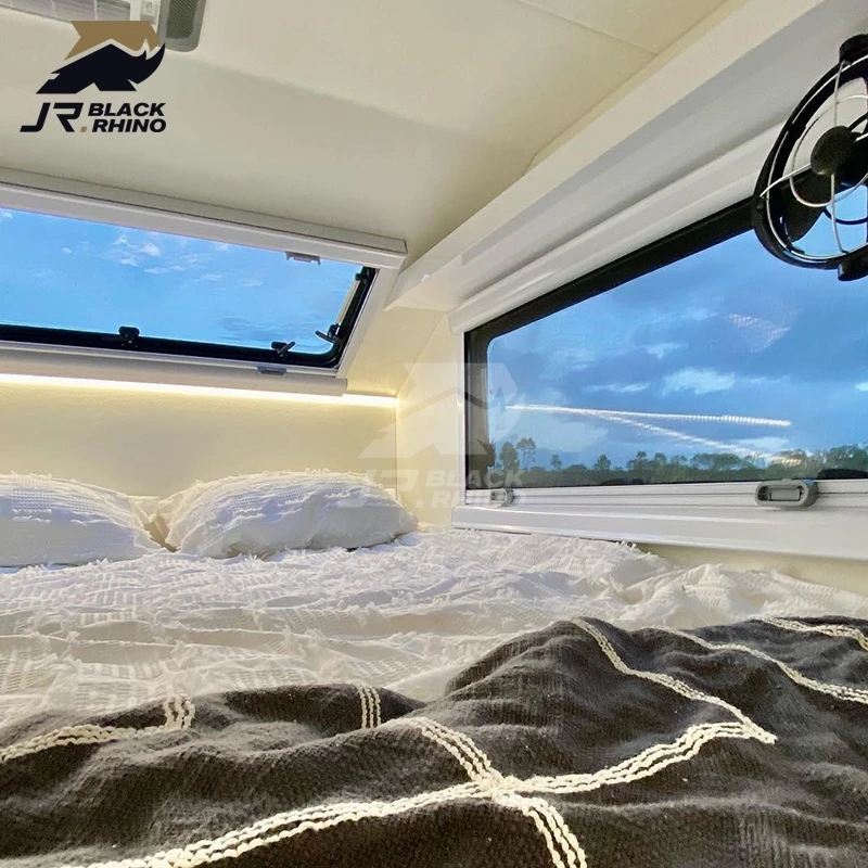 Factory 4 people camper off road black rhino camper trailer australia offroad trailer