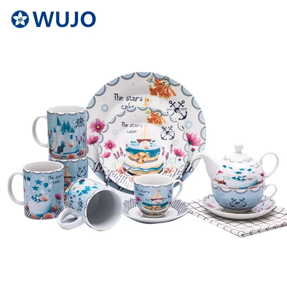 Antique Living Manufacturer Tableware 30 pcs Dinner Set Porcelain Dinnerware Set