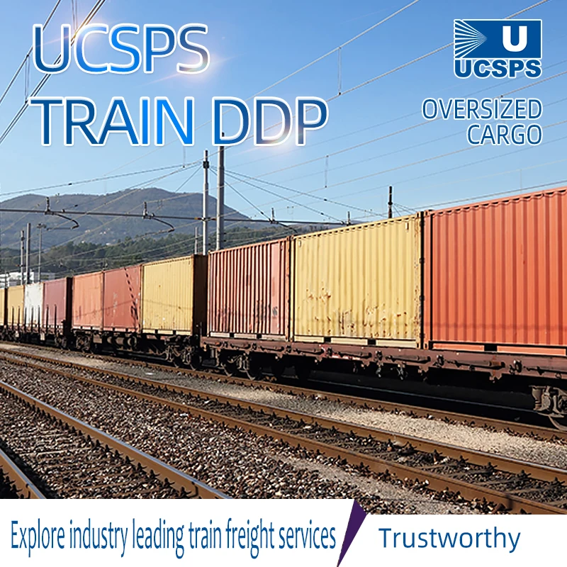 Cheap Railway Freight Shipping to Spain Train Shipping from China ddp door to door service double side customs clearance