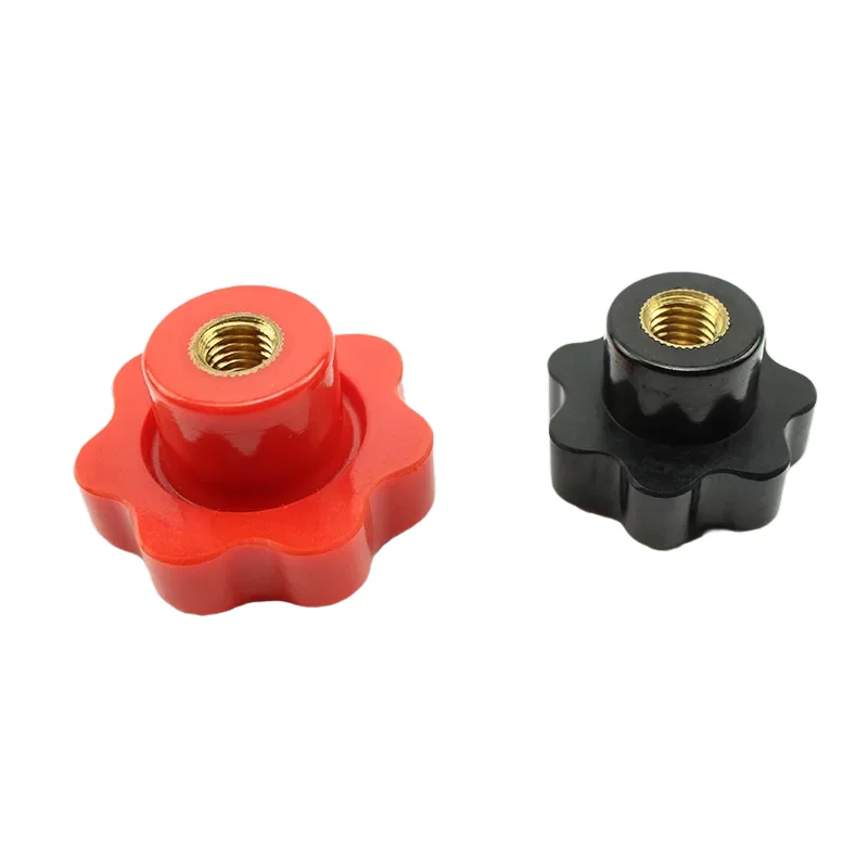 CNC machine fastening handle tool parts anti shock wear able aging resistance bakelite plastic star knob