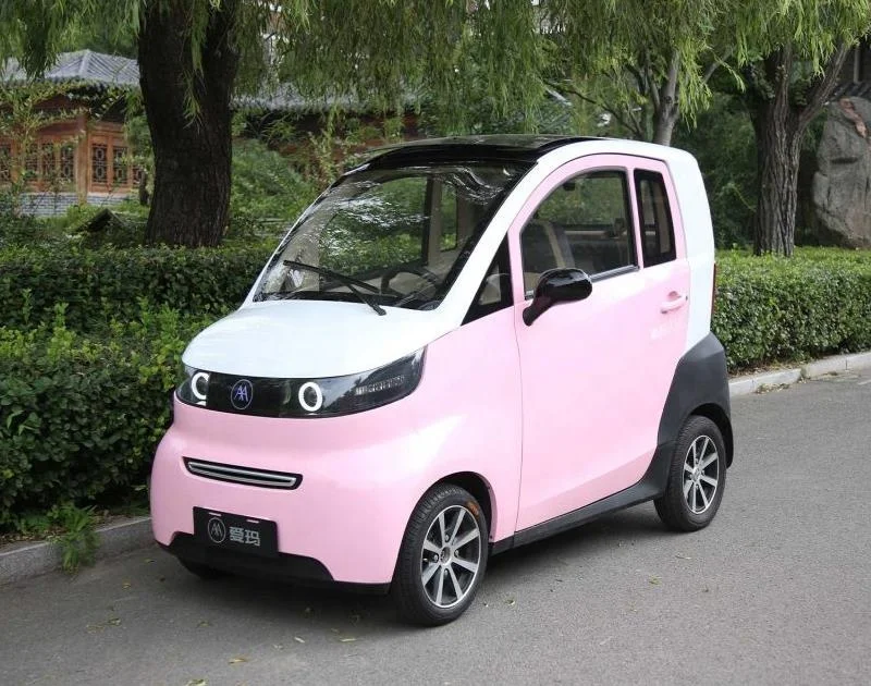 Ready to ship electric car mini top sales 4 wheel electric car with EEC certificate