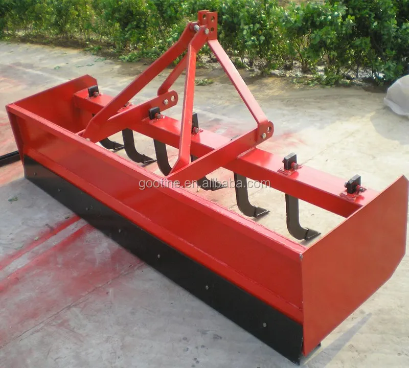 50hp 4 wheels tractor pull type 5ft compact box grading scraper for sale