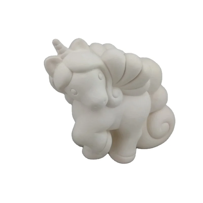 Большая ведьма с колбой, готовая к окрашиванию керамическая бисквитная керамика, U-образная краска