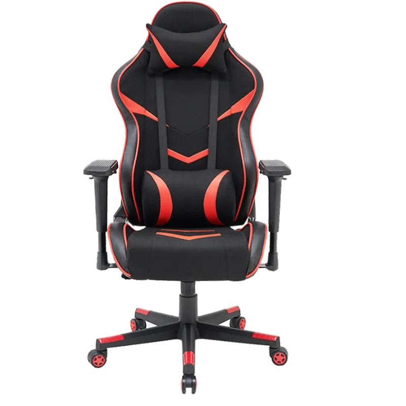 Steel frame structure PU leather adjustment height tilt functigrey gaming chair with footrest and massage  gaming chair gamer