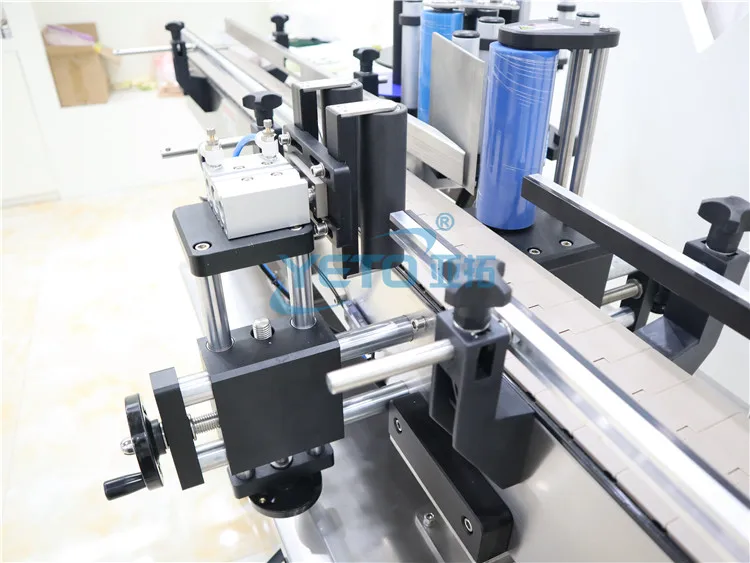 YETO Automatic round bottle jar can tin drum barre sticker labeling machine for plastic bottle and glass bottle