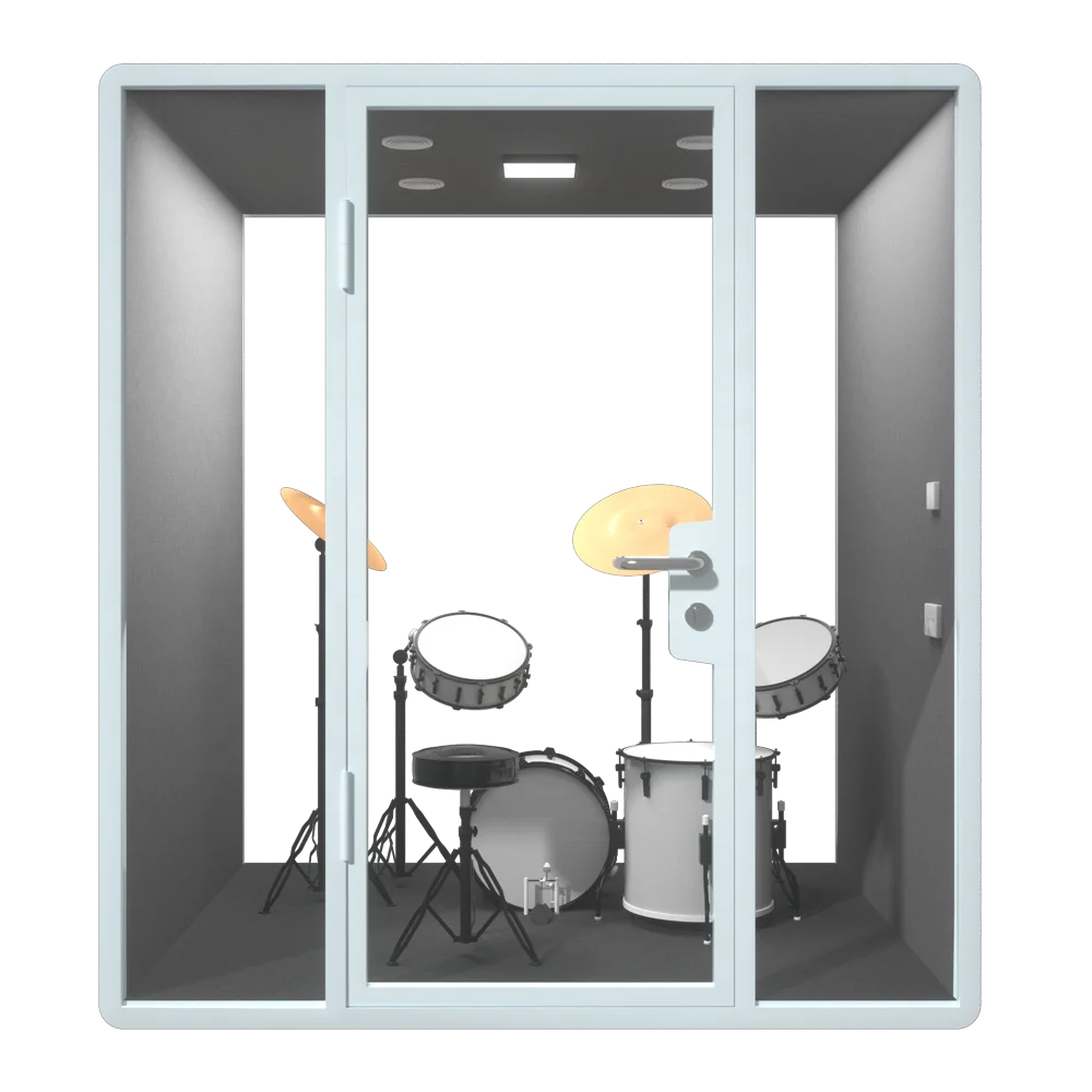 Portable soundproof booth easy assemble recording studio booth piano music soundproofing