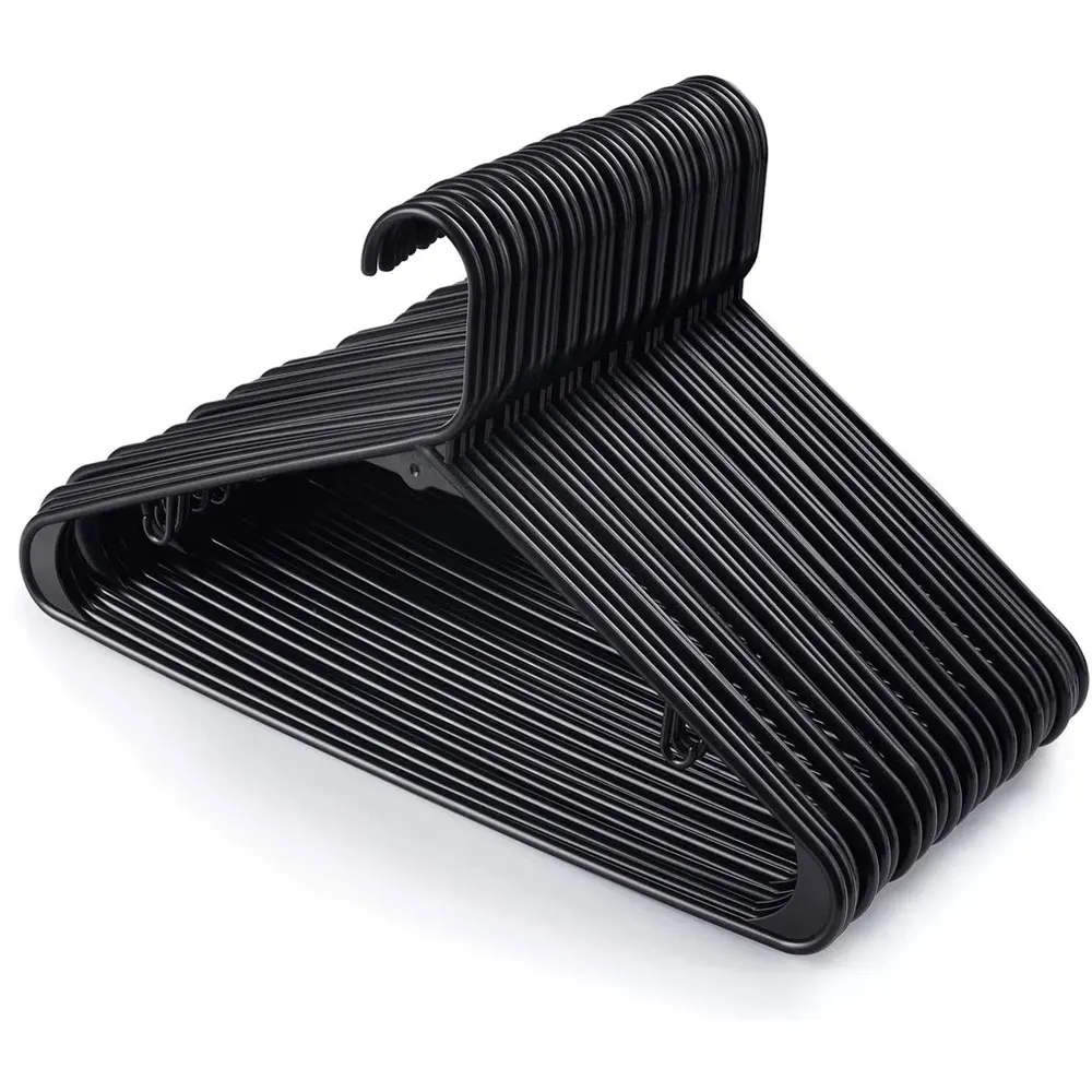 Custom Clothes handers biodegradable portable print plastic wall mounted Hoot coat hangers with logo