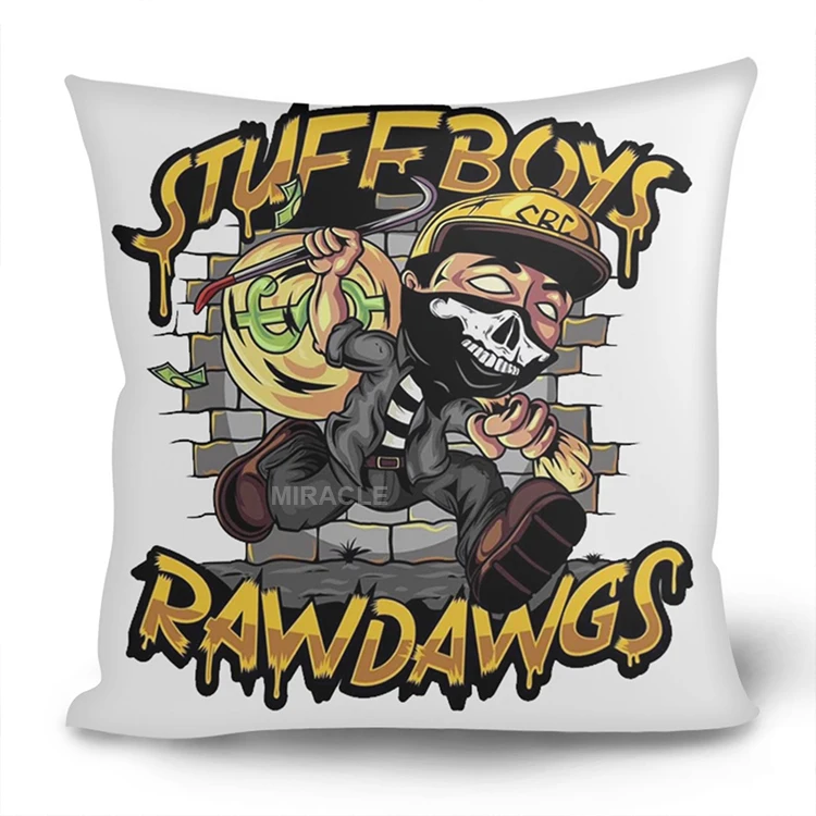 Miracle Digital Print Custom Throw Pillow White Printed Decorative Cushion Cover Customized Pillowcase