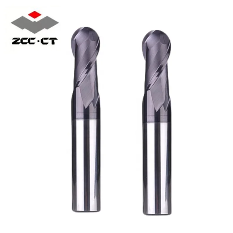 ZCC карбидная Концевая фреза CNC твердосплавная шаровая GM-2B-R0.5S R1.0S R1.5S R1.75S R2.0S