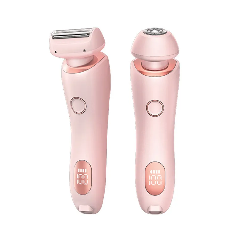 Bikini Trimmer for Women 2 In1Electric Razors IPX7 Waterproof Hair Removal Painless Lady Body Epilator Hair Shaving Machine
