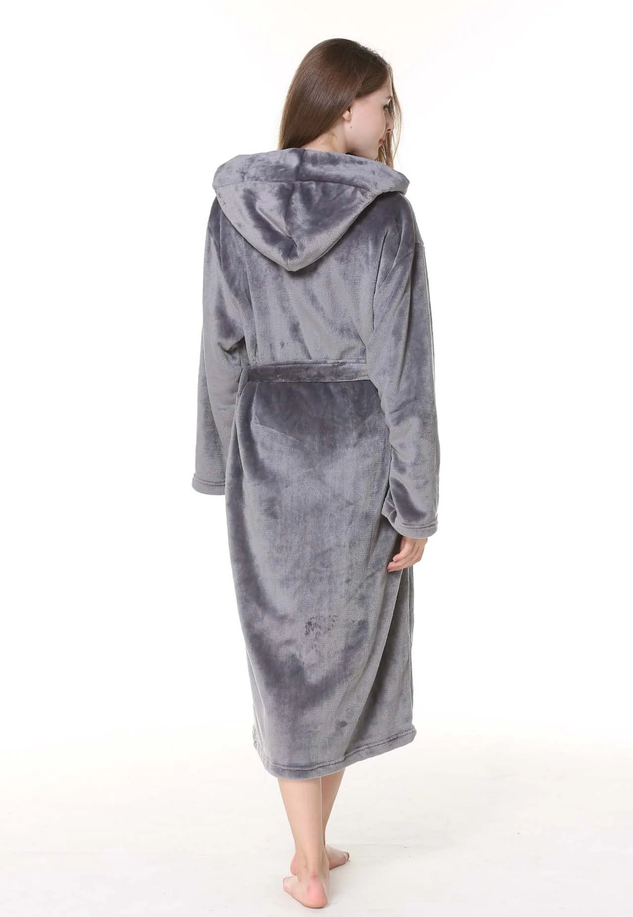 Hot Sale Spa Bathrobes Logo women designer logo custom bath robe with hood luxury hotel coral fleece hooded coral velvet bat