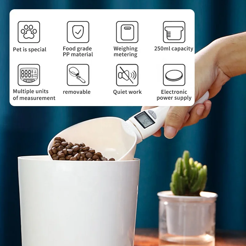 TaoTaohui Amazon горячая Распродажа smart цифровой дисплей съемные весы высокопроизводительная портативная ложка для взвешивания корма