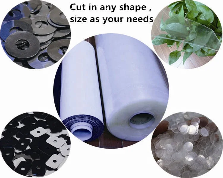 Custom Size Shape Reusable Transparent Washable Sticky Pu Adhesive Nano Double Sided Tape