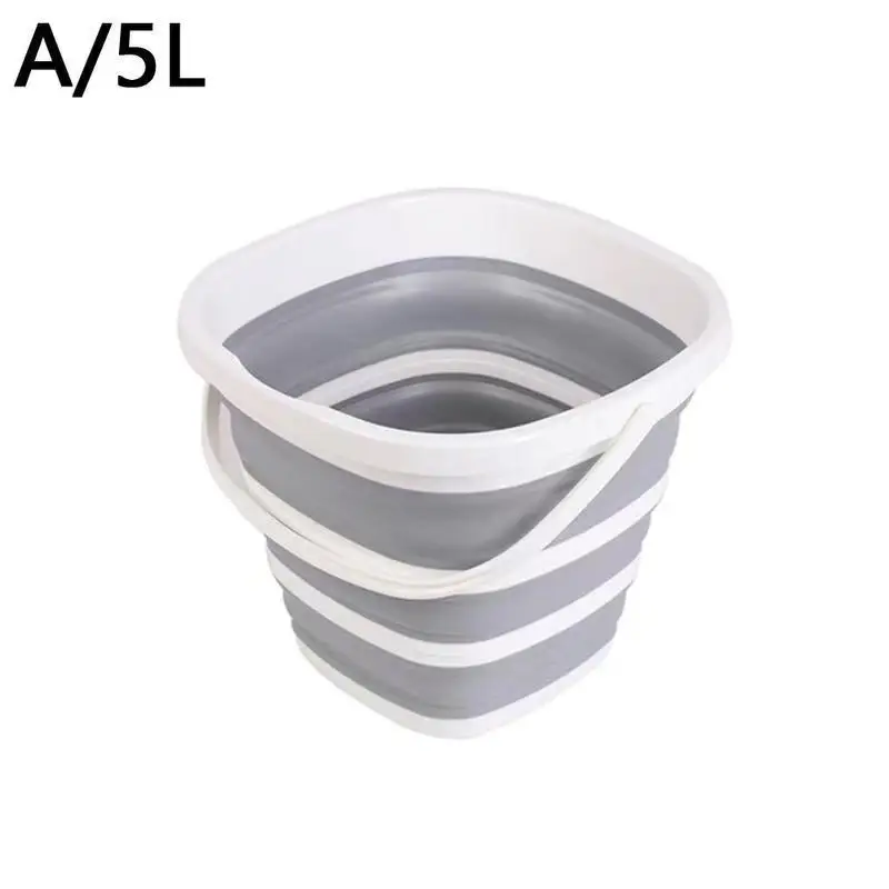 5L 10L 15L portable Foldable plastic Bucket Convenient Folding Bucket For Outdoor Fishing Beach Home Cleaning