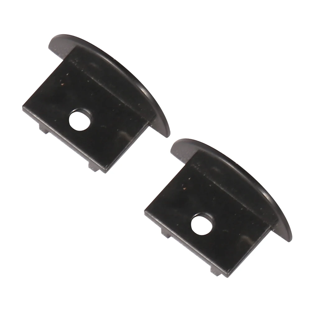 Cost effective black recessed LED extrusion profile with PC cover for cabinet light