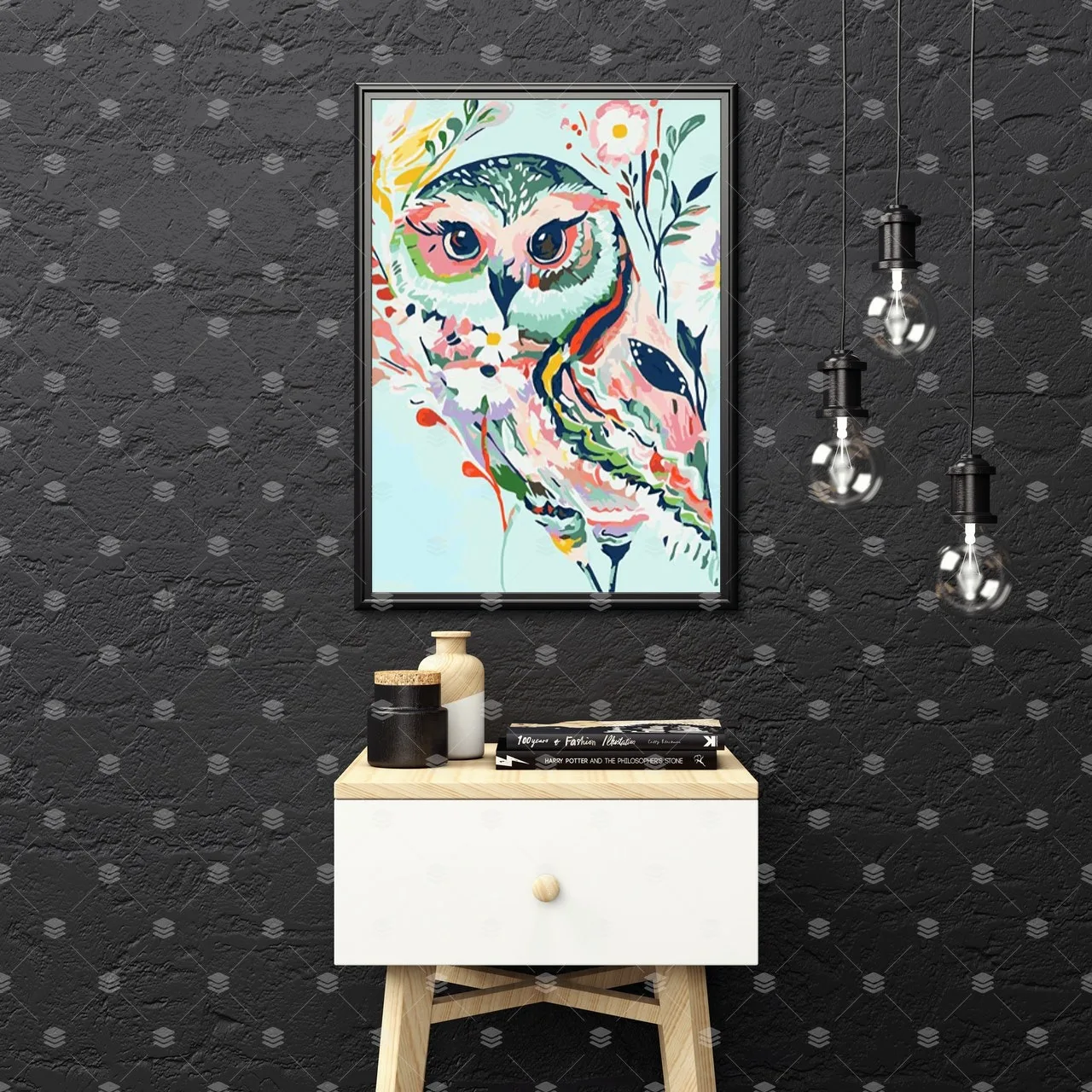 Hot Selling Spirit Rabbit Oil Painting By Numbers Custom Diy Animals Paint By Numbers For Adults Art Craft Gift