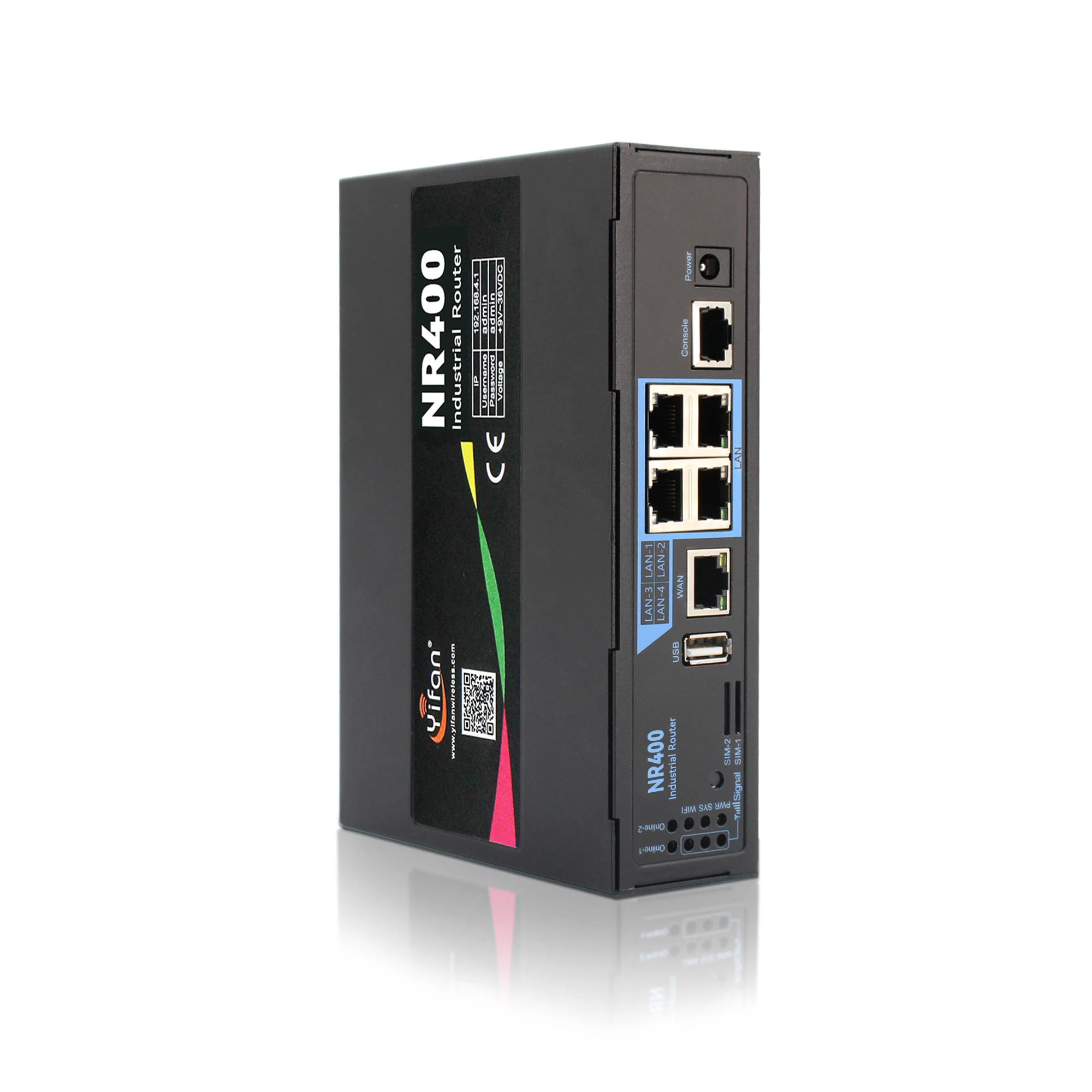 Yeacomm NR400-NR/NR 5G Module Antenna WiFi6 Router Dual SIM Card Dual Bands Gigabit load balance industrial router Dual Module