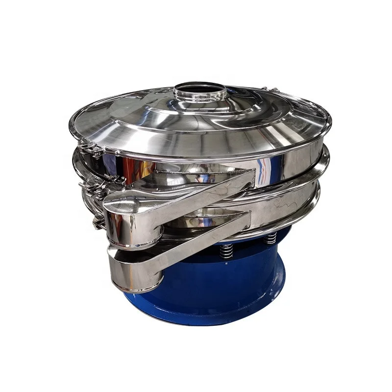 pharmaceutical flour food powder small round  sieving vibrator vibrating separation vibration flour sieve machine