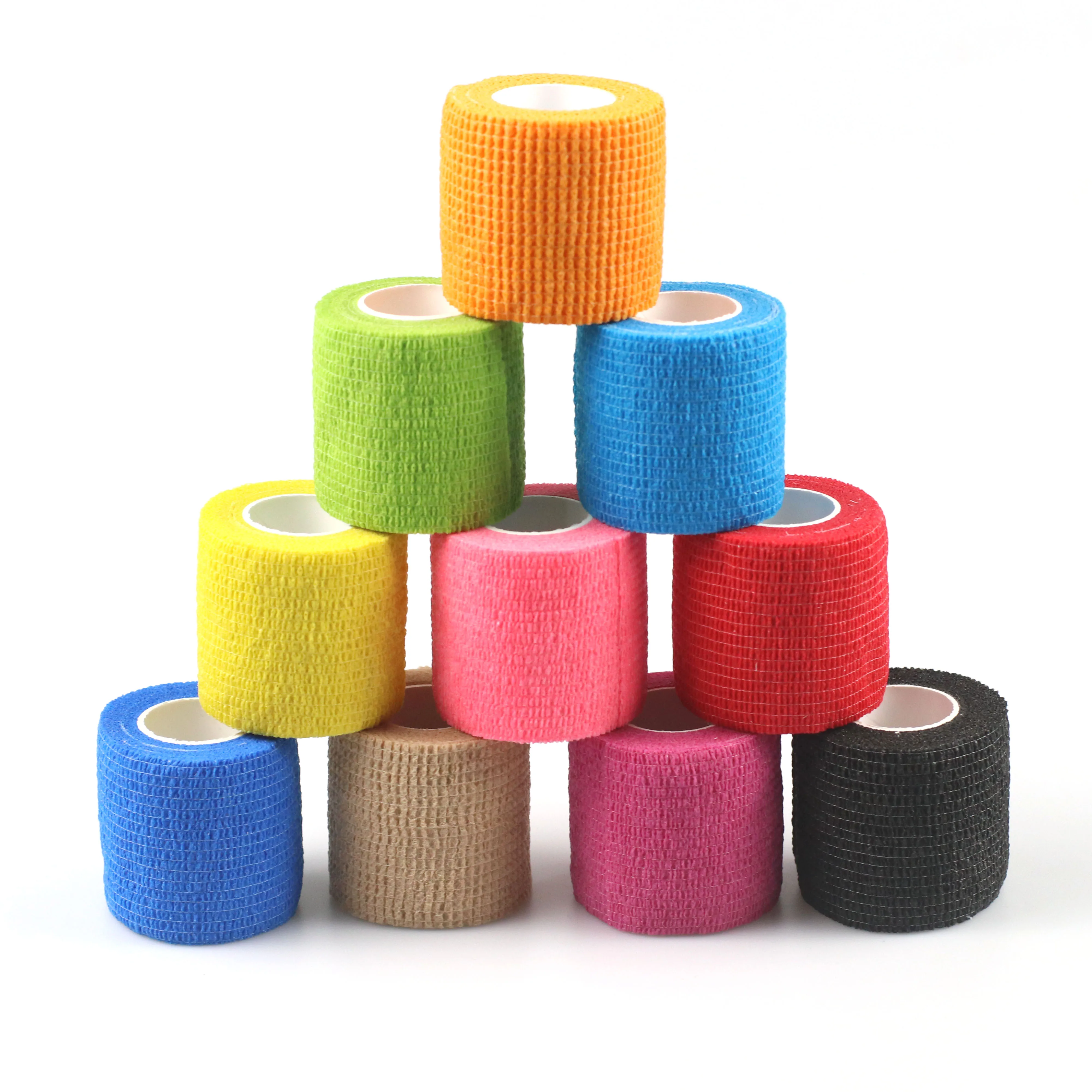 OEM /OEM Wholesale 5cm Colored Vet Wrap Self Adhesive Non Woven Elastic Vetraps Cohesive Bandage