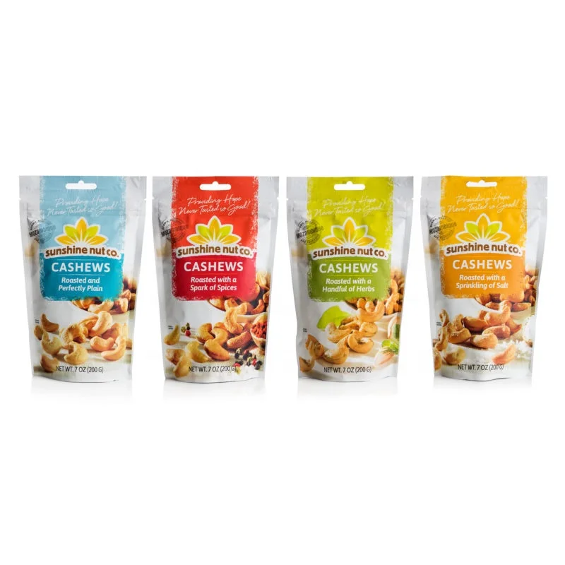 Dried Fruit Roasted Snack Mixed Nuts Almonds Pecan Seeds Walnut zip lock packaging pouch Aluminum Foil Raw cashew nut bags