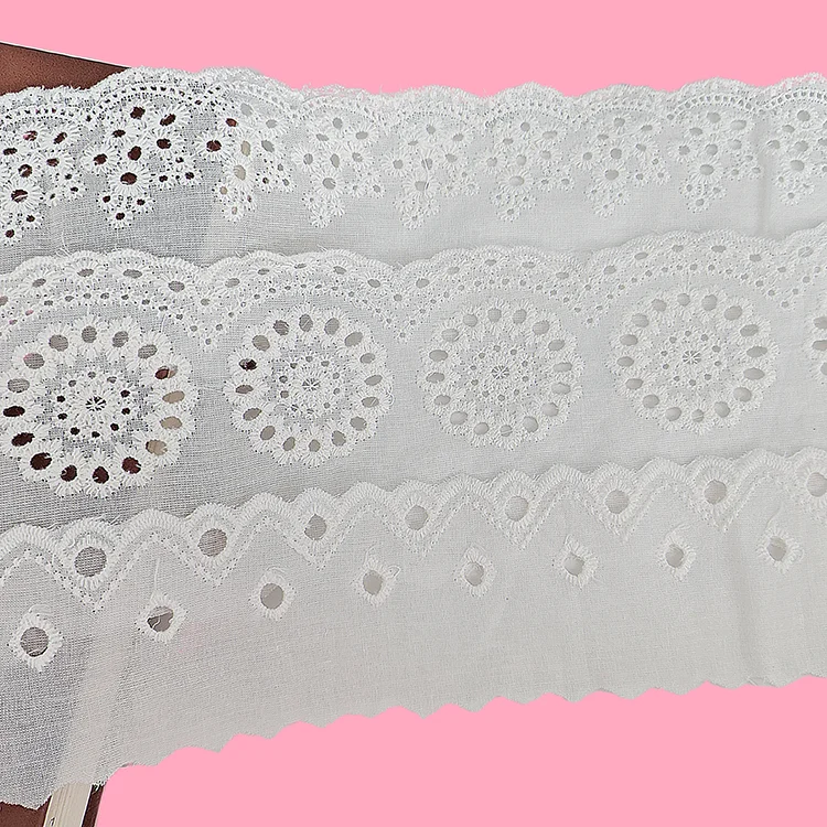DIY Handmade Sewing Supplies for Bridal Wedding Decorations Guipure Vintage Lace Cotton Fabric