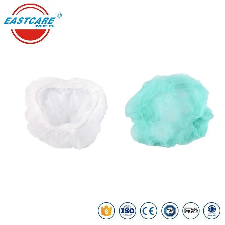 
Hospital medical elastic bouffant doctor nonwoven disposable surgical caps 