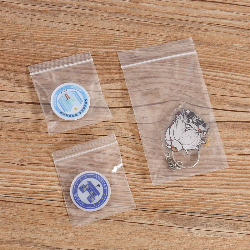 Clear Plastic Reclosable Ziplock Bag Transparent PE Bag