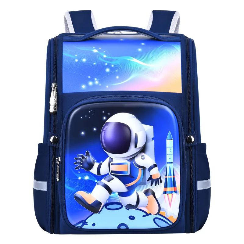3D новый школьный портфель для начальной школы 1-3-6 класс милый рюкзак Ультра легкий космический большой емкости
