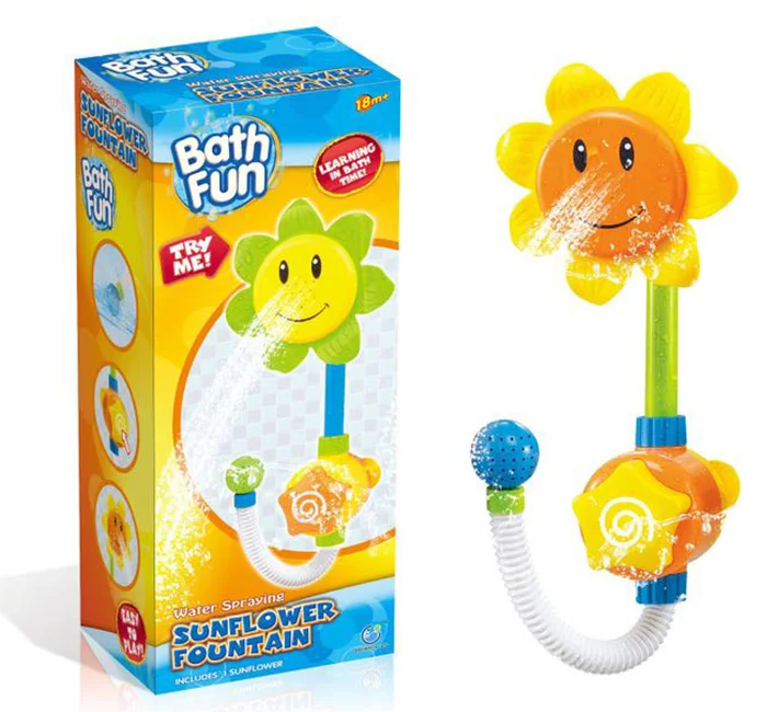 Baby Sun flower shower toys bath