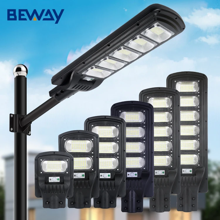 Road Outdoor Smart Sensor Control Ip65 Waterproof 50w 100w 150w 200w 250w 300w Led Integrated All In One Solar Street Light