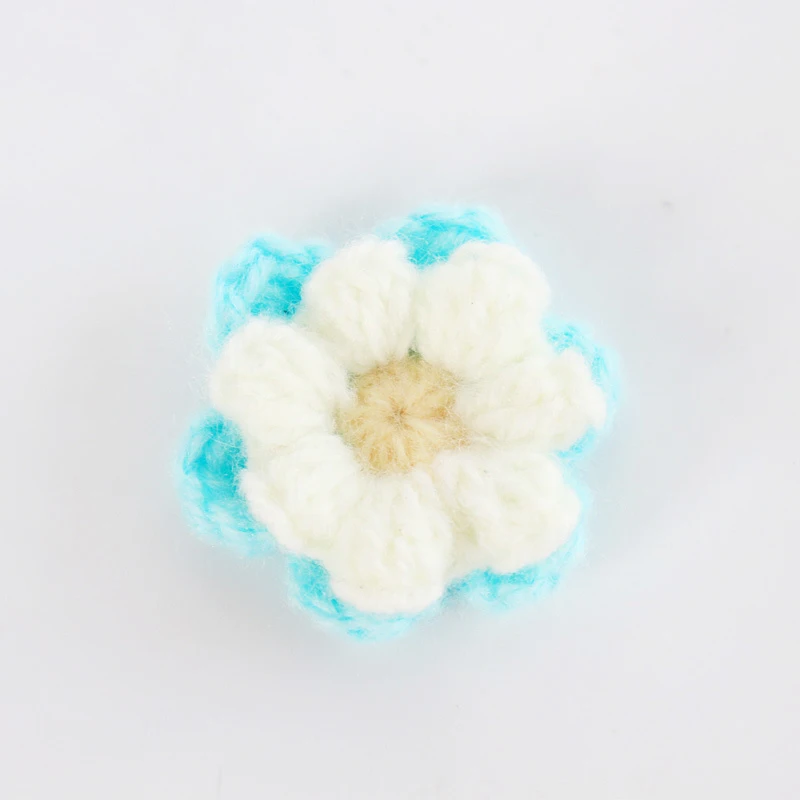 Handmade Colorful Clothes Saw Bags Bucket Hats Craft Party Decorate Peach Flower Patch Crochet Poppy Pattern Free