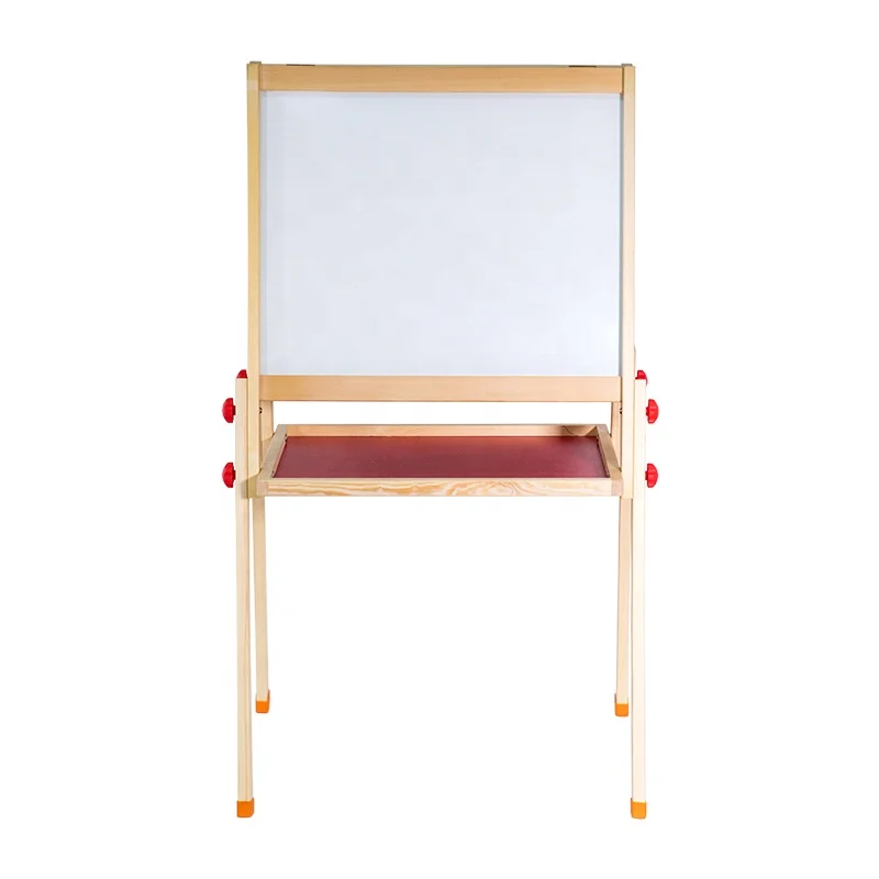 Attractive Price New Type Children Color Large Nature Wood  Kids Easel Board Wood Art Easel